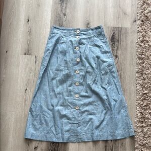 Madewell Denim Skirt (light weight)